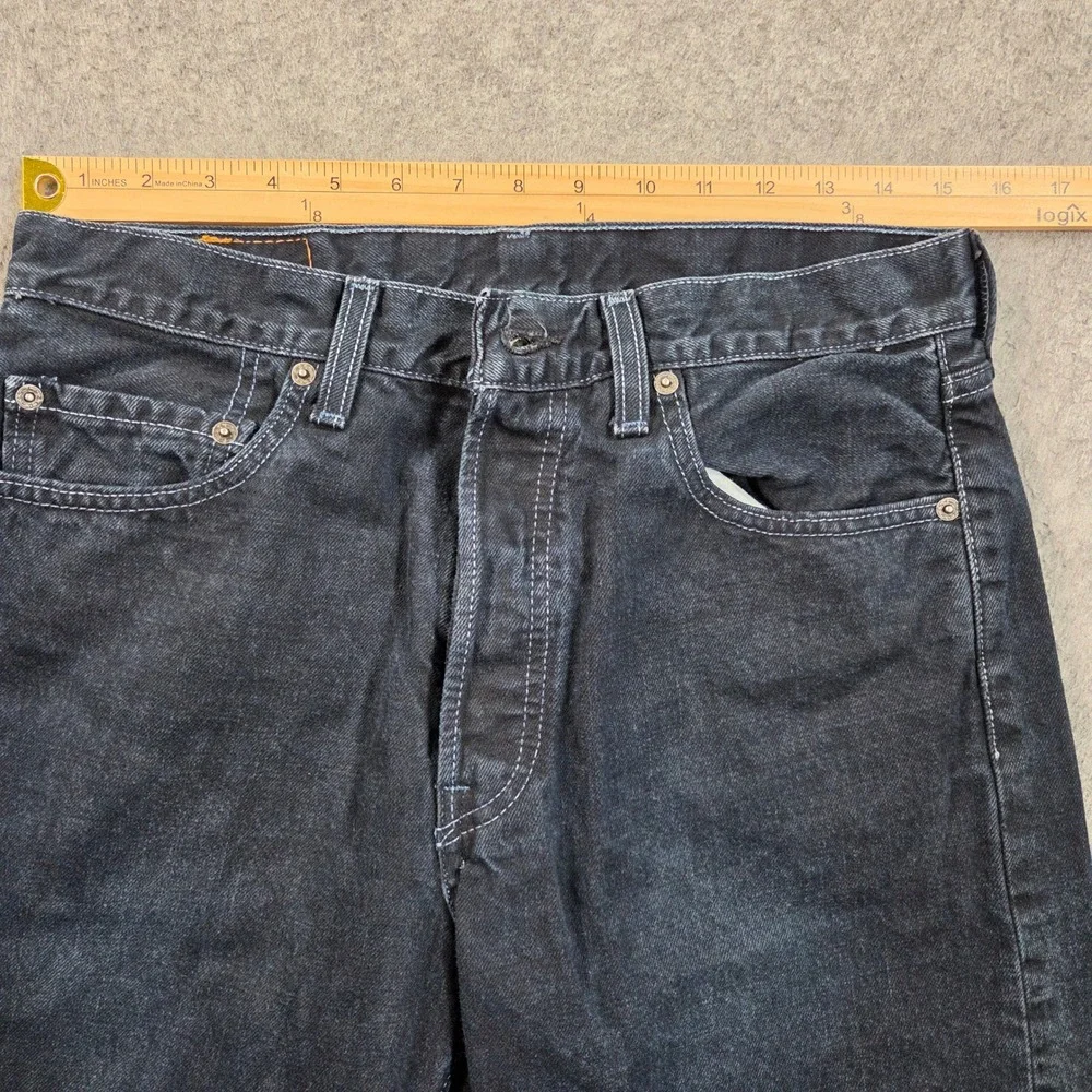Vintage Levis 501 Original Fit Jeans Mens 31x33 (tag 32x34) Blue Button Fly